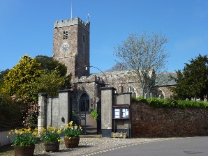 All Saints Church in the village of East Budleigh.  