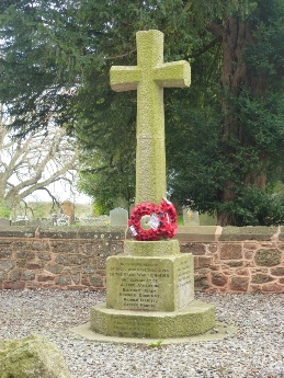 The war memorial in Powderham.