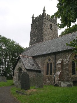 The church is dedicated to St Petrock.