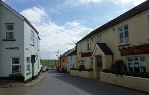 A street in North Molton Village.