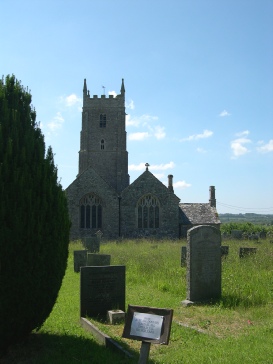 All Saints Church in the village of Merton. 