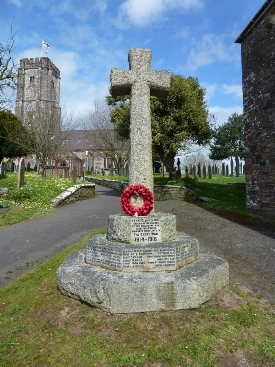 The war memorial in North Molton. 