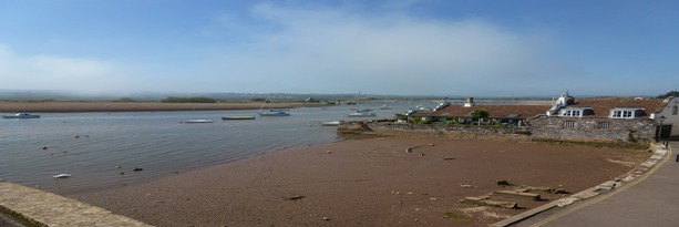 View of the harbour area of Topsham.